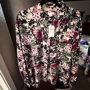 NWT JJill long sleeve blouse